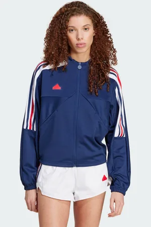 adidas Womens Tiro Cut 3-Stripes Track Jacket - Recycled Material - Size 2XL