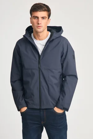 Tokyo Laundry Mens Lightweight Hooded Zip-Up Jacket - Size Large