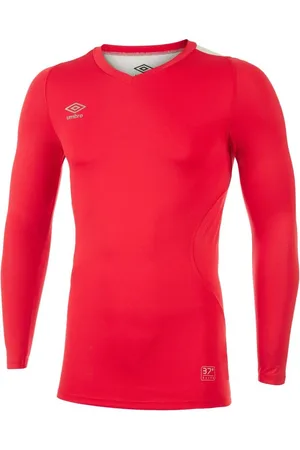 Umbro Mens Elite V Neck Base Layer Top (Vermillion) - - Size 2XL