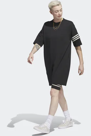 adidas Womens Adicolor Neuclassics Tee Dress - Cotton - Size X-Small