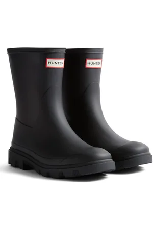 Hunter Downpour Short Boot Rubber WoMens Wellington Boots - Size UK 5