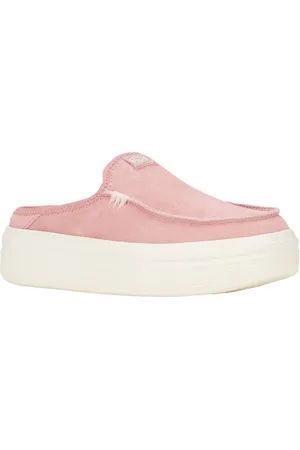 Hey dude Austin Lift Classic Leather WoMens Rosette Mules - - Size UK 5