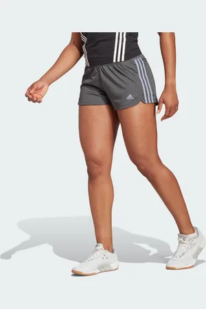 adidas Womens Pacer 3-Stripes Knit Shorts - Recycled Material - Size Large