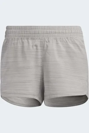 adidas Womens Pacer Training 3-Stripes Heather Woven Shorts - Recycled Material - Size Small
