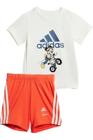 adidas Kids Unisex Disney Mickey Mouse Tee Set - Cotton - Size 0-3M