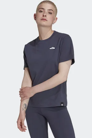 adidas Womens Embroidery T-Shirt Cotton - Size 4 UK