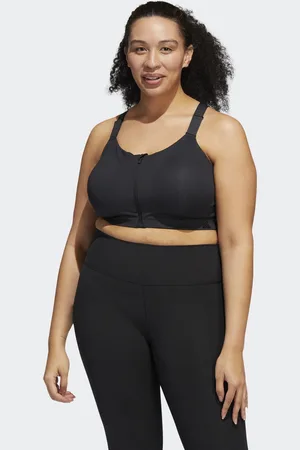 adidas Womens TLRD Impact Luxe Training High-Support Bra (Plus Size) - Recycled Material - Size 46DD