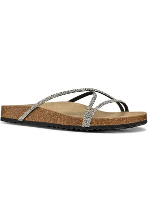 Geox D BRIONIA R WoMens /Silver Sandals - Size UK 7.5