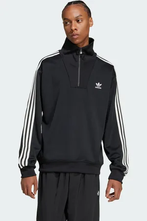 adidas Mens Adicolor Funnel Neck Track Top - Recycled Material - Size Medium
