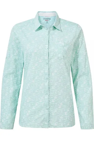 Craghoppers Womens/Ladies Callo Long-Sleeved Shirt (Poolside Green) - - Size 10 UK
