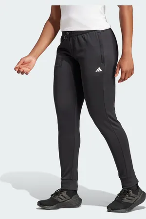 adidas Womens AEROREADY Game and Go Regular Tapered Fleece Pants - Recycled Material - Size Small