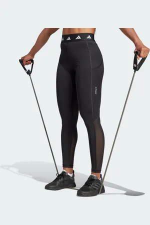 adidas Womens Techfit Stash Pocket Full-Length Leggings - recycled_material - Size X-Small