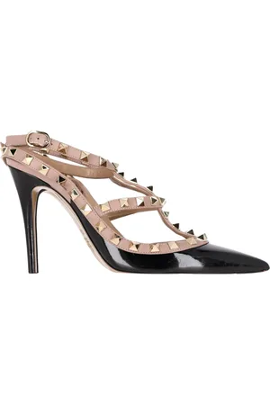 VALENTINO Pre-owned Womens Garavani Rockstud 100 Pumps in Patent Leather - Size 37.5 EU/IT