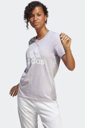 adidas Womens Essentials Logo Tee - material_cotton - Size Medium