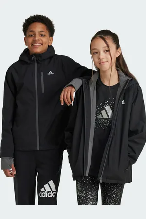 adidas Kids Unisex Two-in-One Jacket - Recycled Material - Size 15-16Y