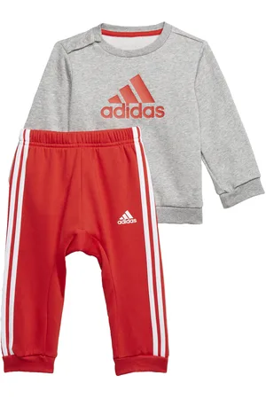 adidas Childrens Unisex Badge of Sport Jogger Set - Cotton - Size 9-12M
