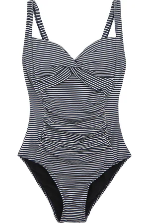 Regatta Womens/Ladies Stripe Seersucker Tummy Control One Piece Swimsuit ( /White) material_Synthetic - Size 10 UK