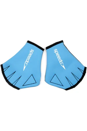 Speedo Unisex Adult Swimming Gloves (Blue/Black) - Size Large