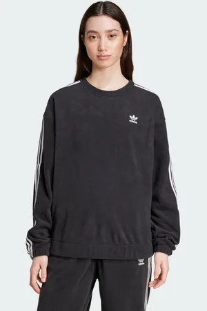 adidas Womens Polar Fleece Crew Loose Sweatshirt - Recycled Material - Size X-Small
