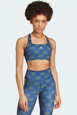 adidas Womens x FARM Rio Medium-Support Bra - Recycled Material - Size S (A-B)