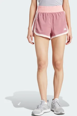adidas Womens Pacer Woven Training Colorblock High-Rise Shorts - Recycled Material - Size Medium