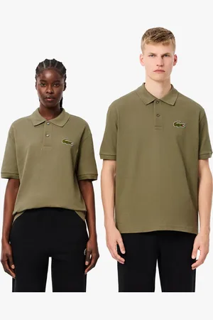 Lacoste Mens Loose Fit L.12.12 Piqué Badge Polo Shirt in Cotton - Size 2XS