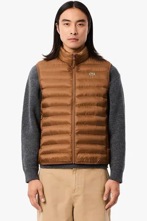 Lacoste Mens Water-Repellent Padded Gilet in - Size Small