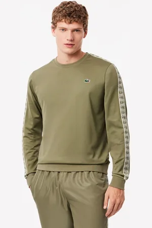 Lacoste Mens Jacquard Interlock Tennis Sweatshirt in - Size X-Small