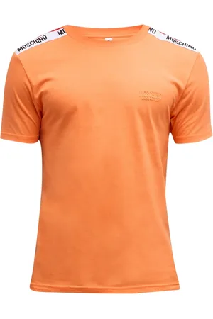 Moschino Mens Taped Shoulders Brand Logo T-Shirt Cotton - Size X-Large