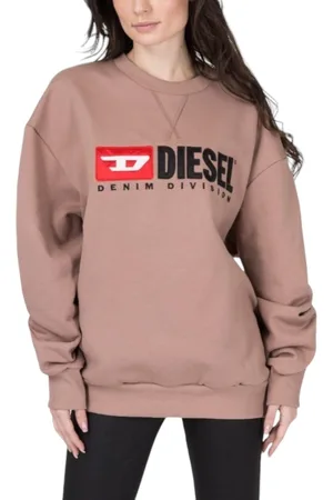 Diesel F ARAP Womens Sweatshirts Crew Neck Oversized Classic Pullover Sweaters - Cotton - Size X-Small