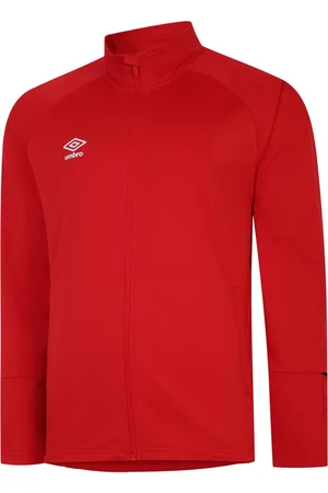 Umbro Mens Total Training Knitted Track Jacket (Vermillion/Black) - - Size 3XL