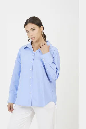 Brave Soul Womens Cotton Blend Relaxed Long Sleeve Shirt - Size X-Small