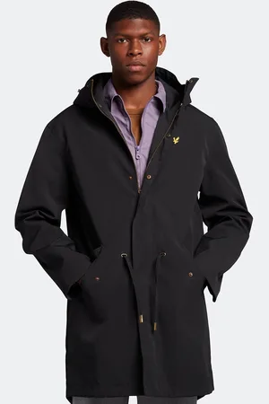 Lyle & Scott Mens Bonded Parka Jacket in Cotton - Size Medium