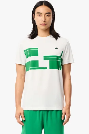 Lacoste Mens Tennis X Novak Djokovic T-Shirt in Green - Size X-Large