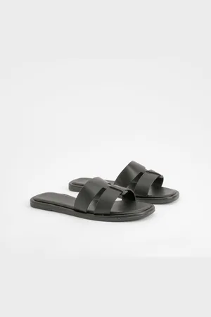 Boohoo Womens Woven Mule Sandals - - Size UK 8