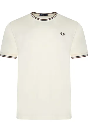 Fred Perry Mens Twin Tipped T-Shirt Cotton - Size Small