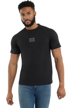 Umbro Mens Layered Box Logo T-Shirt Cotton - Size Large