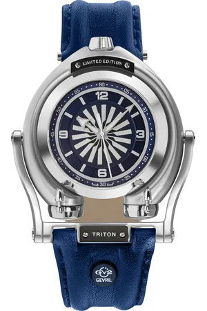 GV2 by Gevril Triton Mens Swiss Automatic Dial Calfskin Leather Watch - One Size