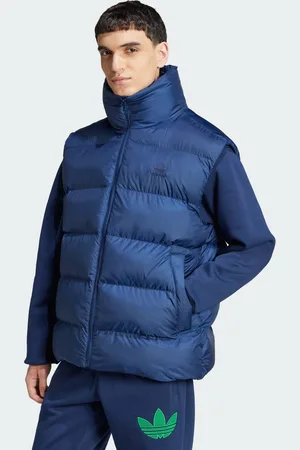 adidas Mens Tonal Puffer Vest - Recycled Material - Size Small