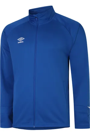 Umbro Mens Total Training Knitted Track Jacket (Royal Blue/White) - - Size Small