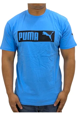 PUMA Mens Essentials Logo T Shirts Crew Neck Pullover Casual Cotton Sports Tee - - Size Large