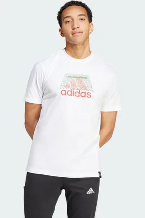 adidas Mens Codes Badge of Sport Graphic Tee - Cotton - Size Large