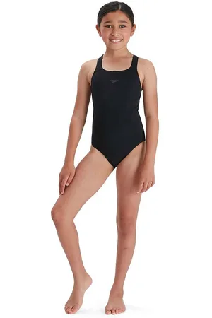 Speedo Girls Medalist Eco Endurance+ One Piece Swimsuit - Size 5-6Y