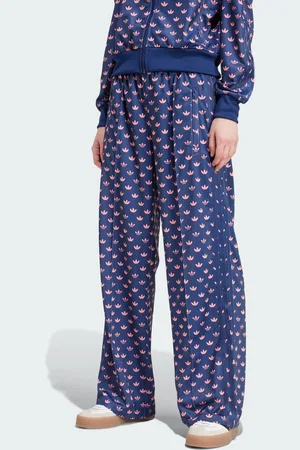 adidas Womens Monogram Firebird Track Pants - Recycled Material - Size Medium