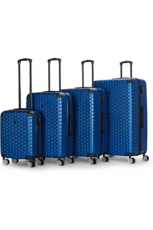 Infinity Unisex Expandable Hard Shell ABS 8 Wheel Luggage Travel Cabin Holiday Bags Suitcase Set - One Size