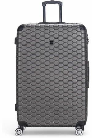 Infinity Unisex Expandable Extra Large Hard Shell ABS 8 Wheel Luggage Travel Suitcase - - Size X-Large