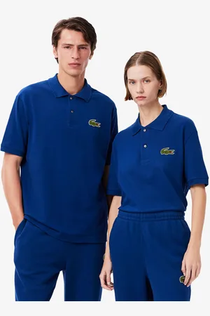 Lacoste Mens Loose Fit L.12.12 Piqué Badge Polo Shirt in Cotton - Size Large
