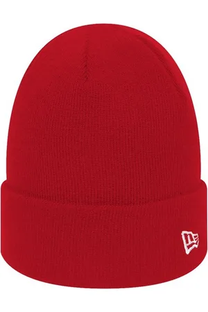 New Era Unisex Adult Flag Knitted Beanie (Scarlet) - - One Size