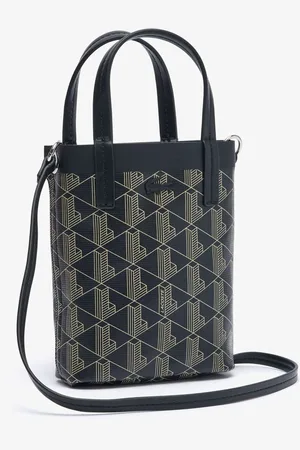 Lacoste Womens Accessories Zely Mini Tote Bag with Pouch in Beige - Cotton - One Size