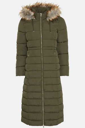 Oasis Womens Longline Padded Coat in - Size 14 UK